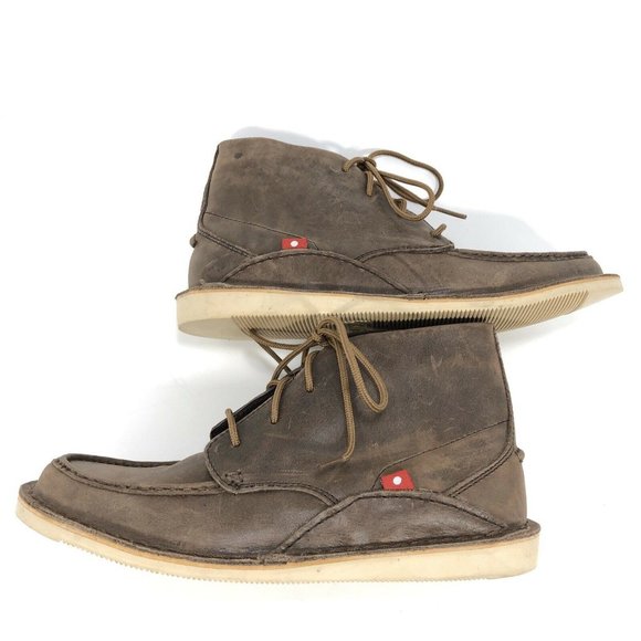 Oliberte Fair Trade Brown Nubuck Leather Boots - Picture 5 of 8